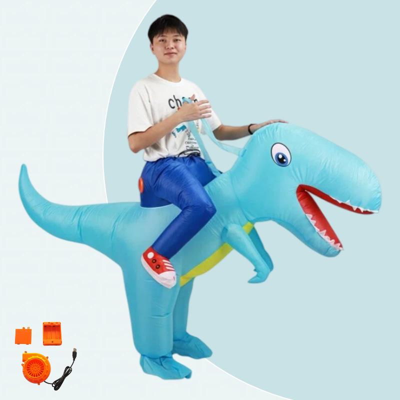 Parent-Child Halloween Inflatable Dinosaur Costume Small (80-120cm)
