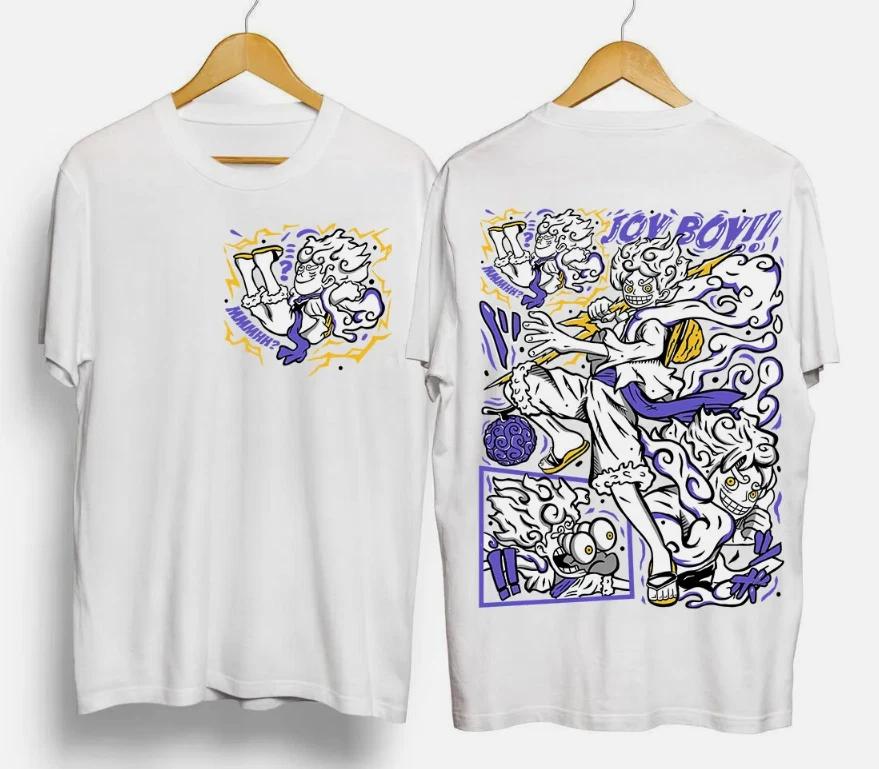 Luffy Sauron ONE PIECE T-shirt Print Two-dimensional Men's Summer New Men's and Women's Streetwear