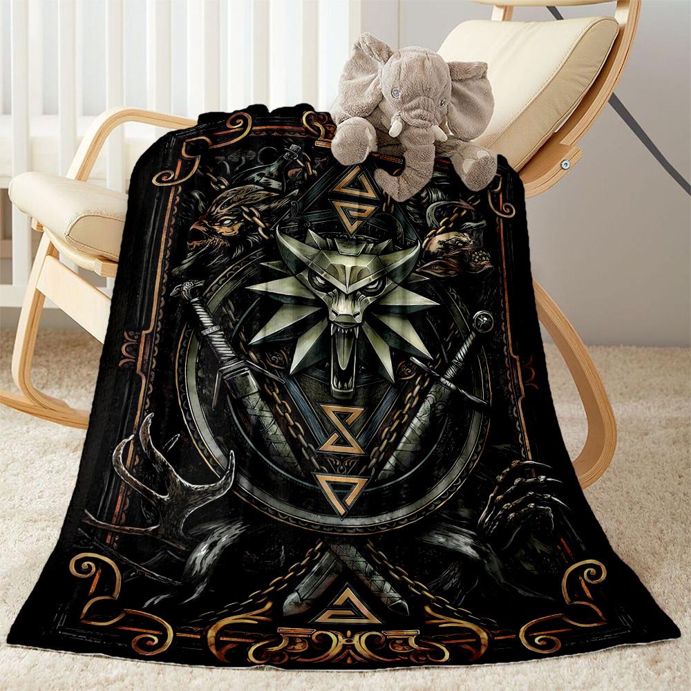 Halloween 1 Blanket Warmthful Decor Perfect for Bed Office Office Chair Four Seasons Universal Digital Print