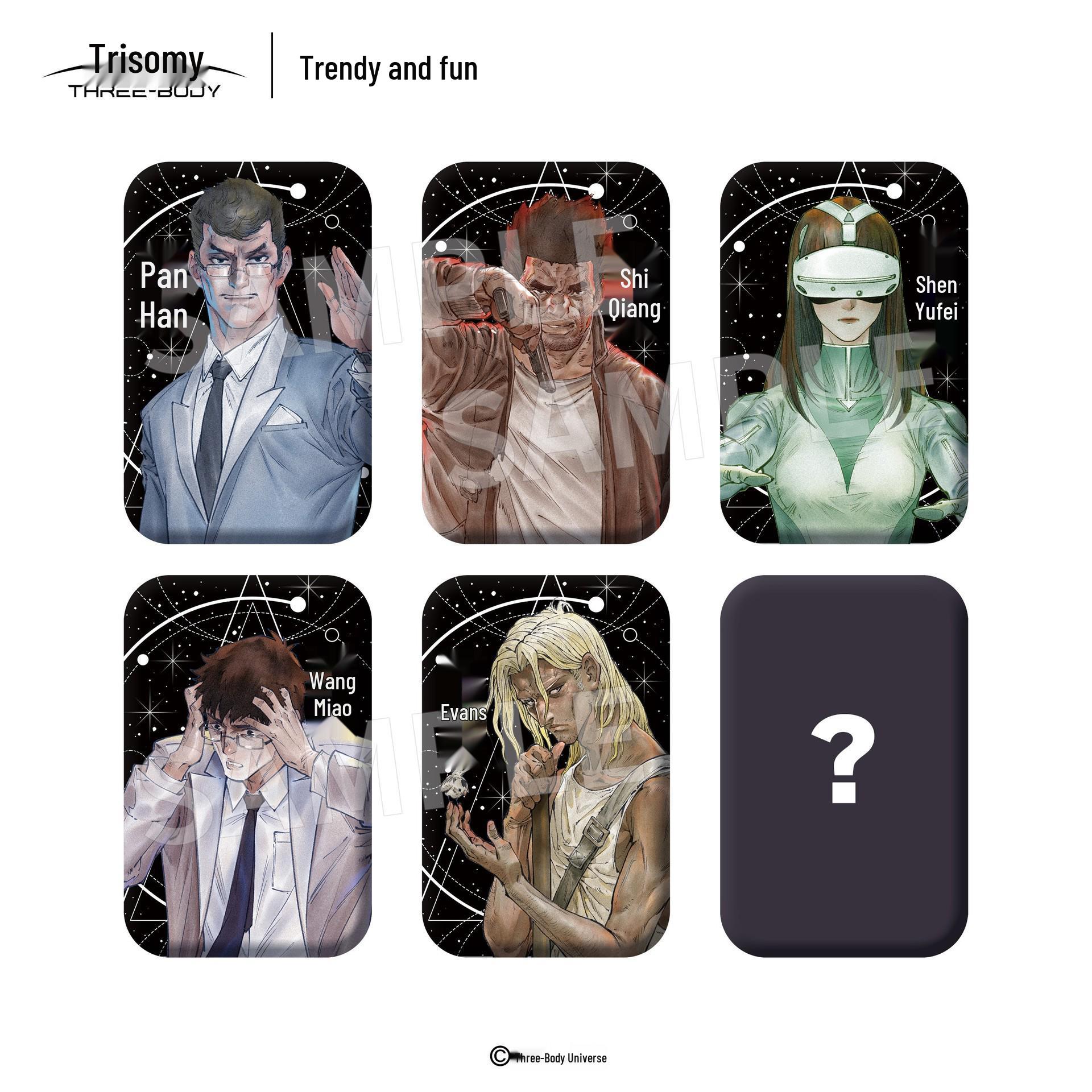 

Officially Licensed The Three-Body Problem Manga Rectangular Badge 55 x 85 mm