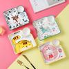 Cartoon Ceramic Dumpling Plate Sushi Plate Vinegar Dish Dumpling Plate Compartmented Dinner Plate Tableware Bowls and Dishes