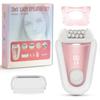 YHC Women's Hair Removal Device 32 Pcs Cordless 2-in-1 Rechargeable Electric Shaver for Legs, Arms, and Body with Tweezers