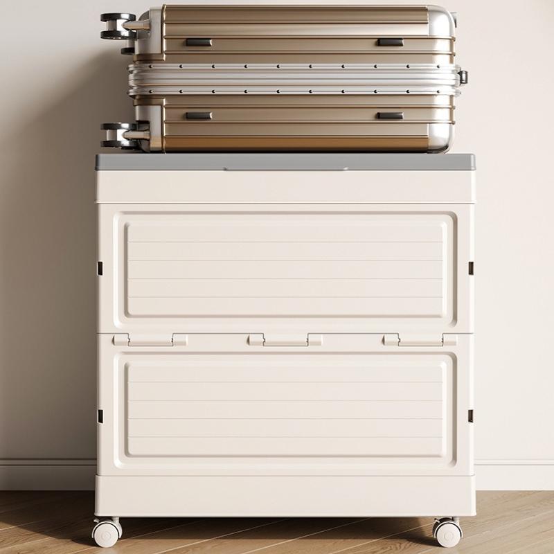 Folding Storage Box Wheel Drawer Boxes Multifunctional Large Plastic Organizer Case Modern Household Moving Bedside Cabinets