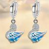 925 Stamp Silver Plated Women Drop Earrings Cute Goose Drop Pendant Multicolor Zircon Earring For Women Girl Jewelry
