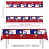 Chile Flag Party Tablecloth With Waterproof Material For Celebrations And Events