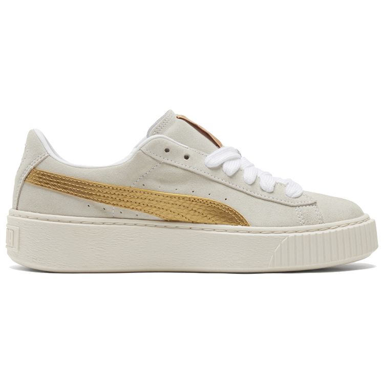 Puma Suede Platform Year of Ox Men Sneakers White Gold Vaporous-Gray 382292-02