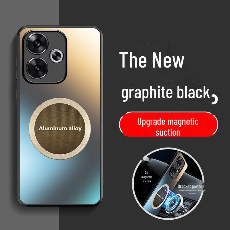 

Redmi Turbo 3 Matte Frosted Creative Lens Full Edge Mobile Case - Trendy New Design for Men Redmi Turbo 3