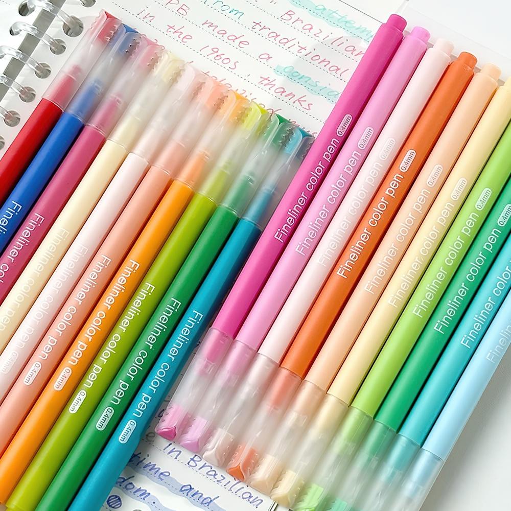 9 Color Morandi Gel Pen Set - 0.5mm Vintage Style Writing & Drawing Pens Sweet Colors