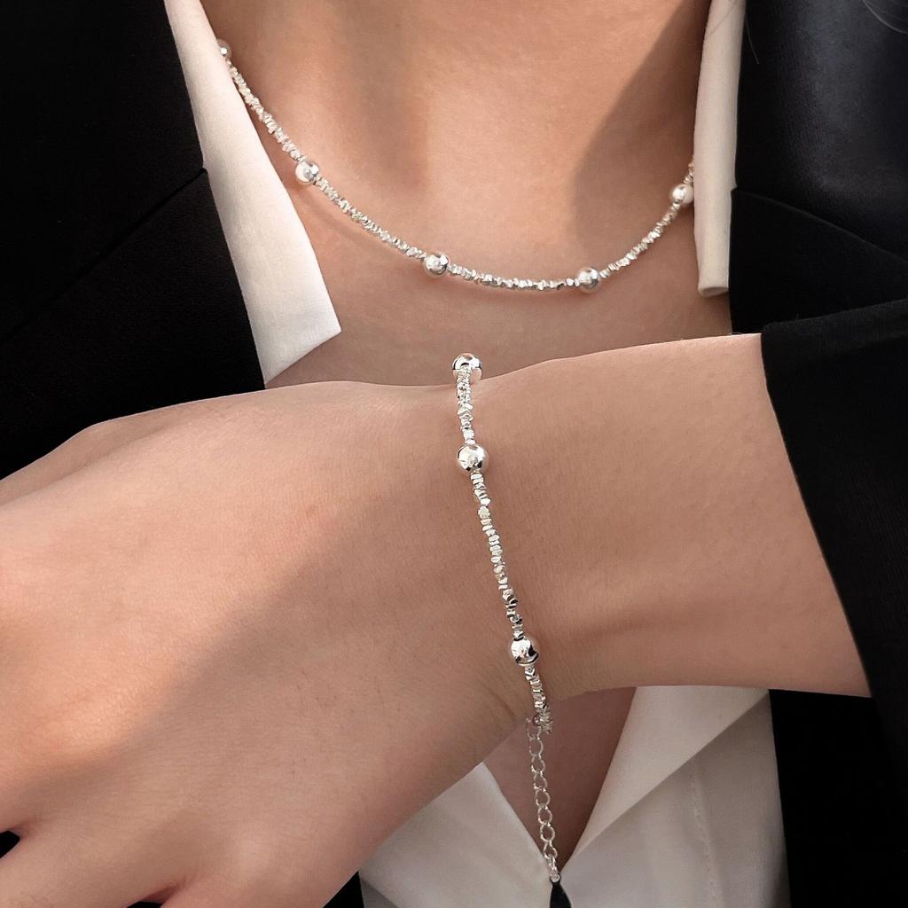 Rund Perle Armbånd Dame Lett Luksus Nisjedesign Armbånd Internettkjendis Populære Smykker