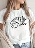 Lightweight And Breathable T Shirt With Short Sleeves Featuring A Team Bride Print Perfect Casual Wedding Parties And Bridal