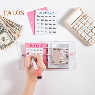 25 Envelopes Money Saving Challenge Binder Mini Cash Saving Budget Book To Save $150/300/500/1000 for Home Office School