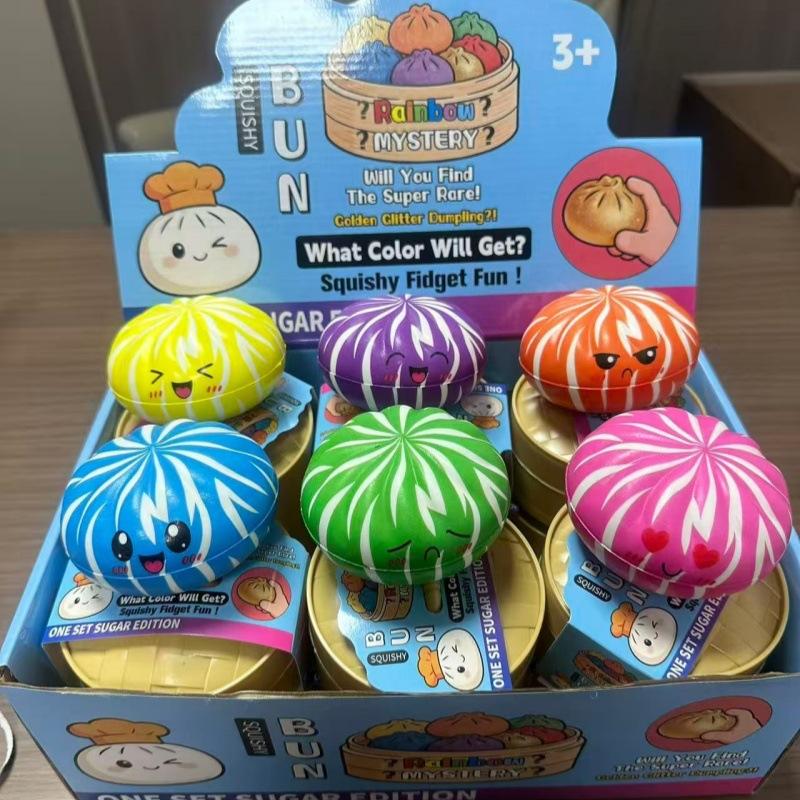 

Радужные Сквиши-Пельмешки Цветные Игрушки-Антистресс Пельмешки Шарики Декомпрессия Подарки на День Рождения Цветные Украшения для Снятия Стресса