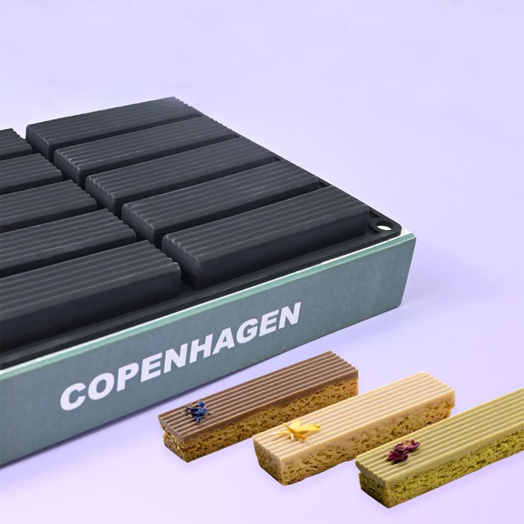 Vertical Stripes Silicone Molds Making Mousses Cake Molds Decorating Baking Tool for Making Chocolate Fondant Dessert