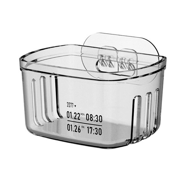 

Bathroom Wall mounted Storage Box Practical Wall mounted Storage System Efficient Box for Storage and Organization 1 сірий колір/прозорий