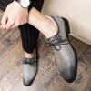 Fashion Fashion Men Leather Shoes Mixed Colors Dress Shoes Pink Wedding Shoe 2025 Autumn Plus Size 48 Causal Male Shoe Zapatos Hombre