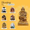 100% Reines Messing Kuber Murti (7 cm) | Kuber Statue für Vastu | Kuber Murti für Armaturenbrett, Pooja-Raum, Haus-Puja,