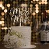 Mr & Mrs Cake Topper Wedding Cake Topper in Wood