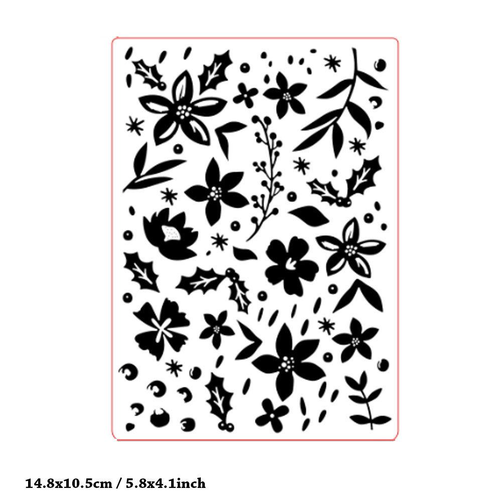 Blumenrankennetz Kunststoff Prägeordner Vorlage Stanzformen Schablone Blatt Schneeflocke Blase Punkt Rahmen