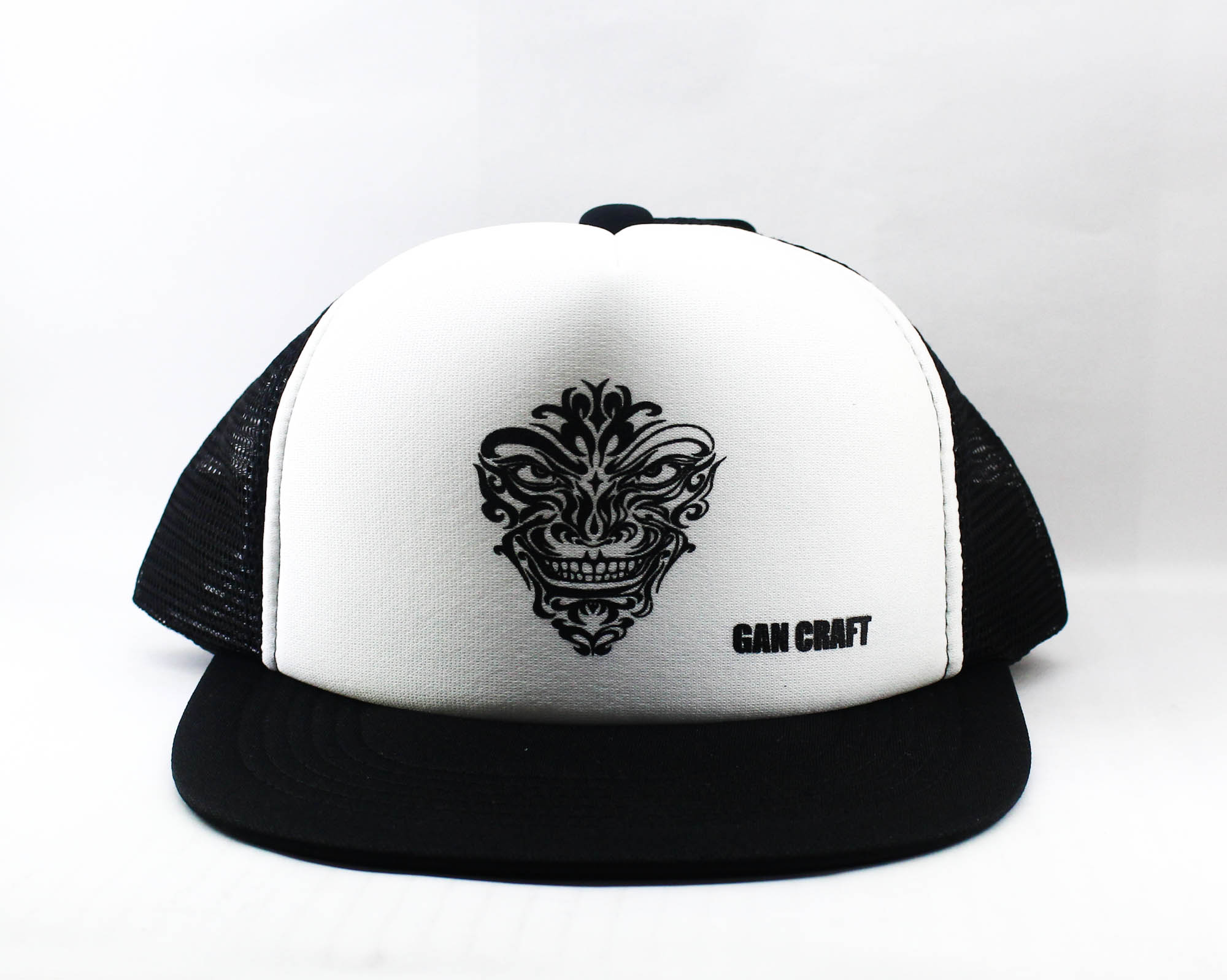 Gan Craft Сетчатая кепка Оригинальный логотип Универсальный размер Черная (4009)