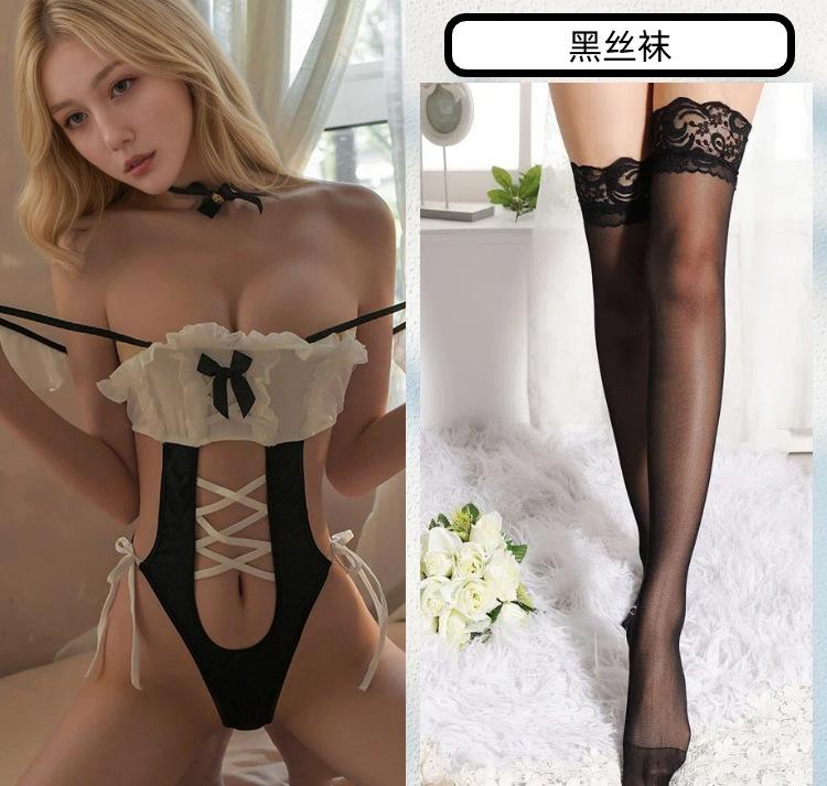 Sexy Lingerie Sexy Lace One-piece Maid Outfit Uniform Seduction Hot Passion Suit Cosplay Maid Outfit