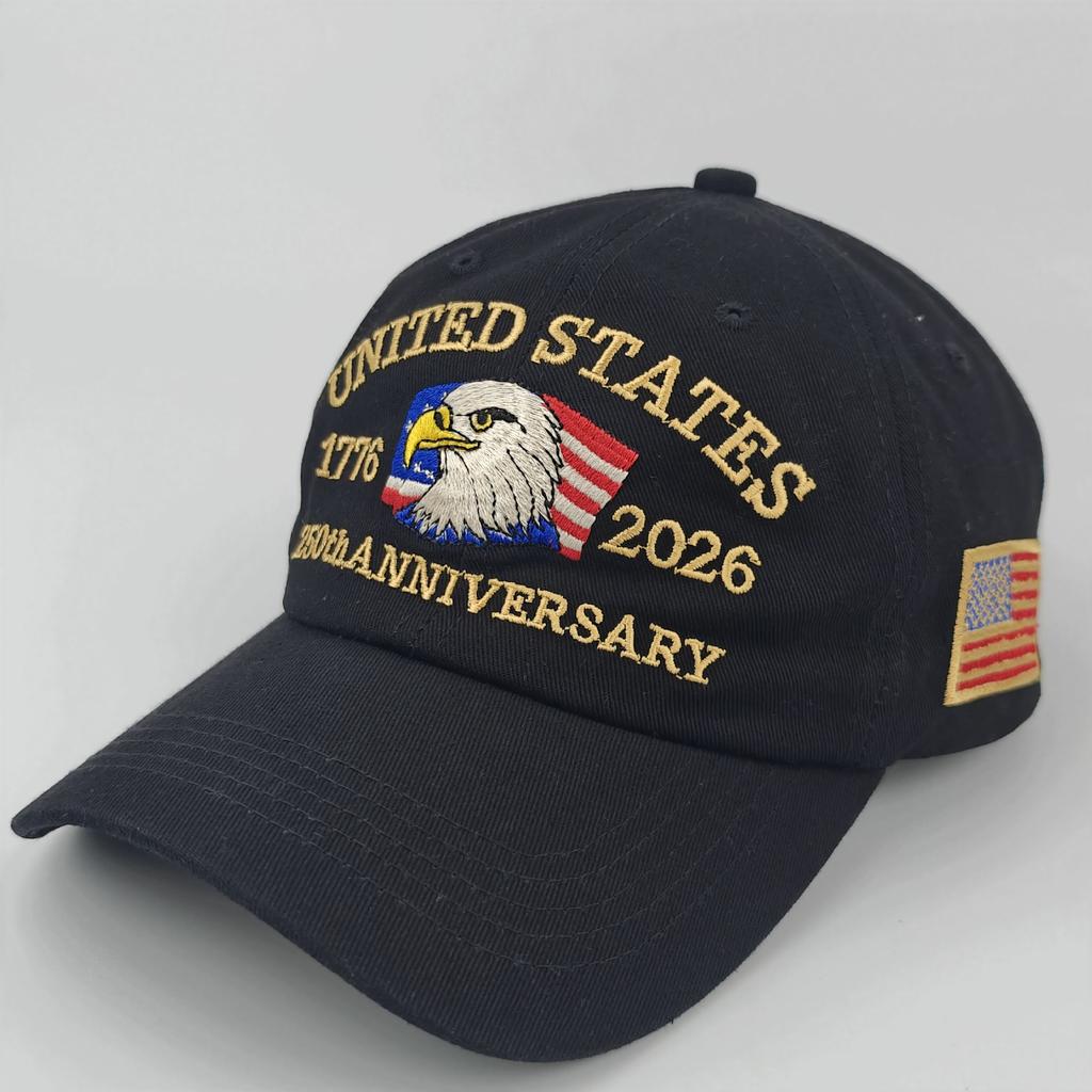 250th Anniversary Embroidery Baseball Cap Independence Day Outdoor Sunshade Hat Fashion Casual Trucker Cap