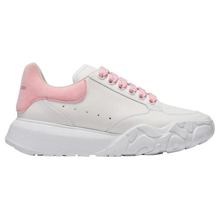 (WMNS) Alexander McQueen Oversized Court Trainer 'White Pink' Women's 633915WIA9A9414