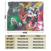 M-Mighty Morphin Flannel Blankets  Cartoon P-Power Rangers Soft Warm Throw Blanket for Couch Bed Bedspread Sofa Bed Cover