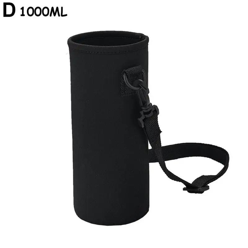 Black Bottle Carrier Insulat Pouch Water Bottle Carrier Water Insulated Shoulder Holder Pouch Pouch Cover Neoprene Strap I8Y1