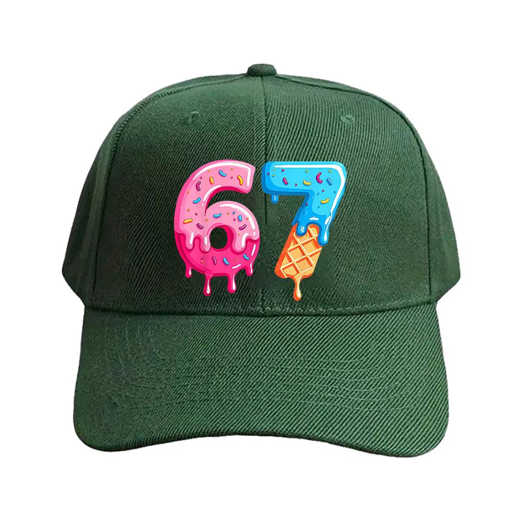 Funny Ice Cream Meme Caps Summer Adult Baseball Cap Adjustable with Curved Brim Duckbill Hat Protection Sun Hats
