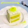Food Grade Silicone Double Layer Mango Milk Brick Stress Relief Toy For Kids And Teens