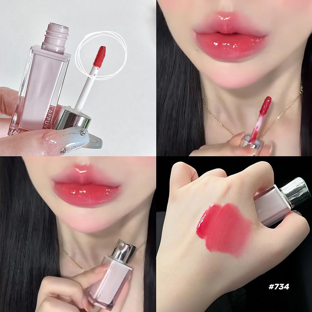 Lip Glaze, Mirror Moisturizing Lipstick, Plump Lips Are Not Easy To Stain Lip Gloss