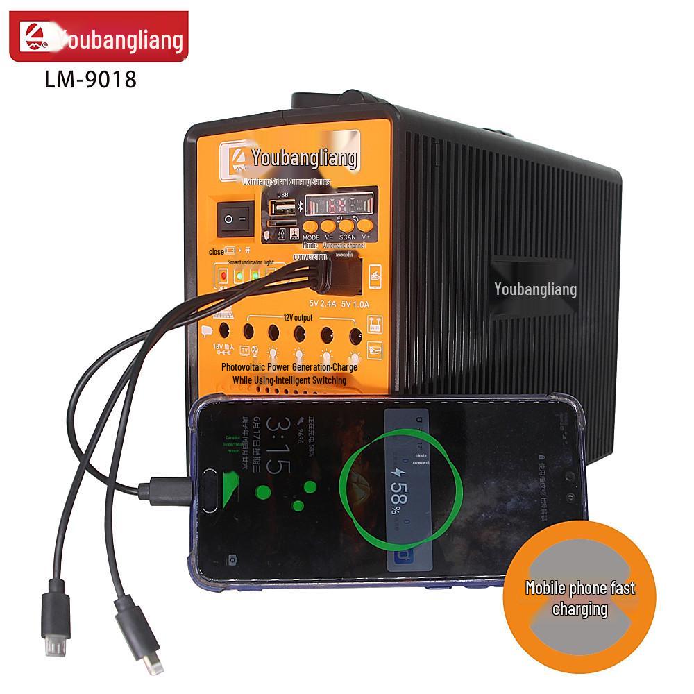 Solar Light Home System: Portable Power, Bluetooth Music, Multifunctional Lighting