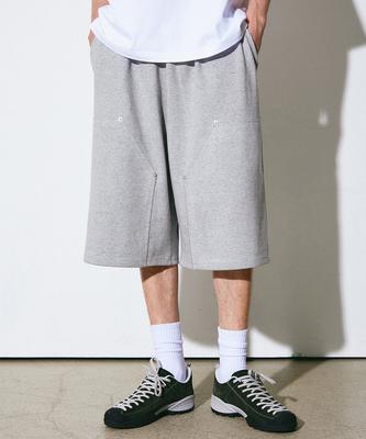 GAKKAI UNIONS Patch Rivet Bermuda Pants Gray
