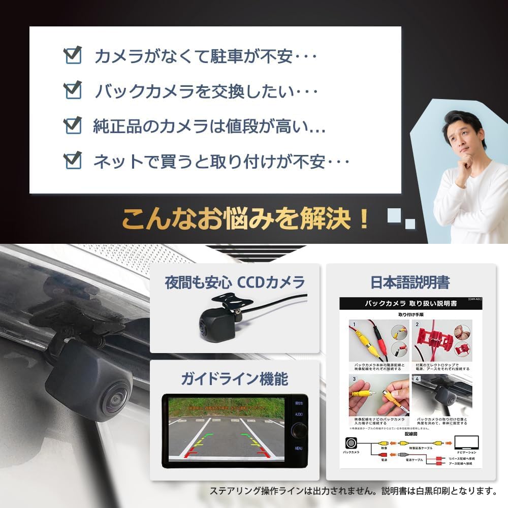 Back camera for car Carrozzeria/Pioneer/Navigation wide angle easy navigation AVIC-RW522