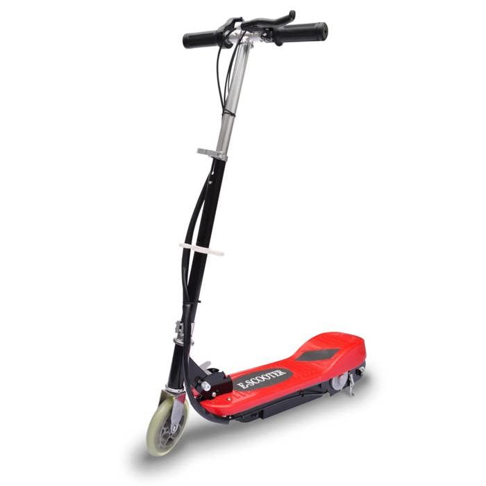 Trottinette électrique rouge et noire 120W
