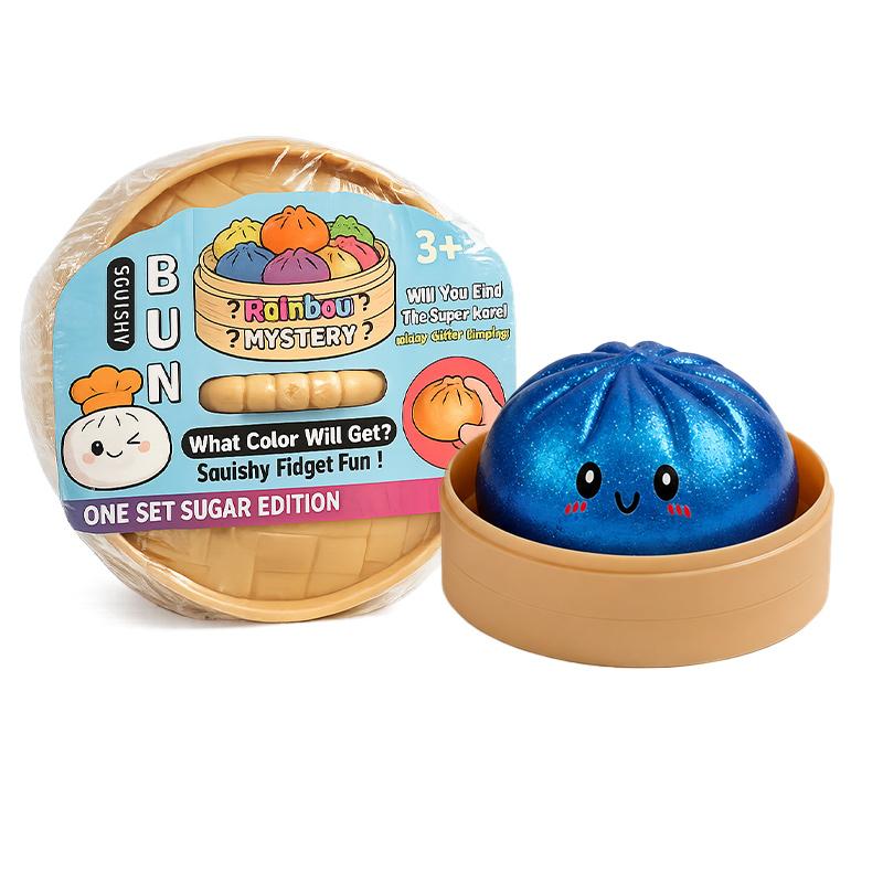 Weicher Brötchen-Knödel Squishy Stressabbau Quetschspielzeug Kawaii Jumbo Dampfbrötchen Dekompressionsspielzeug Geschenk für Kinder Erwachsene