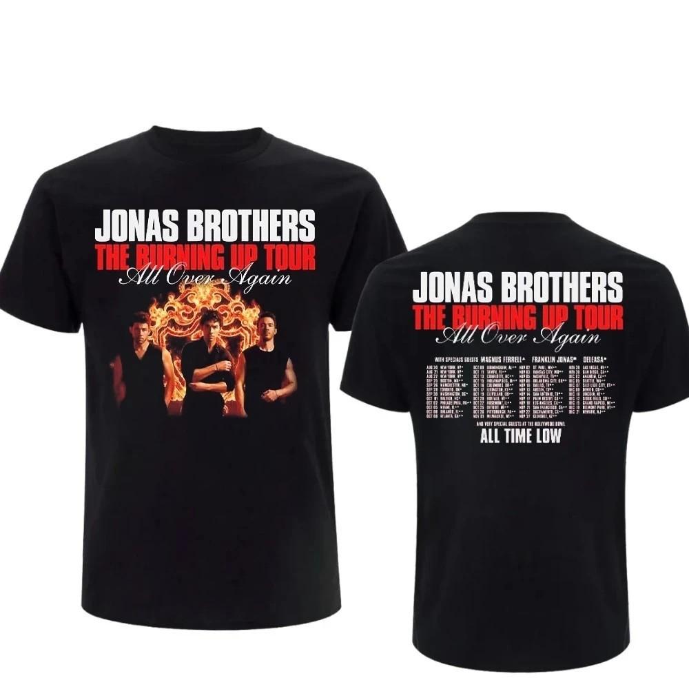 Jonas Brothers The Burning Up Tour Front Back Graphic T-shirt