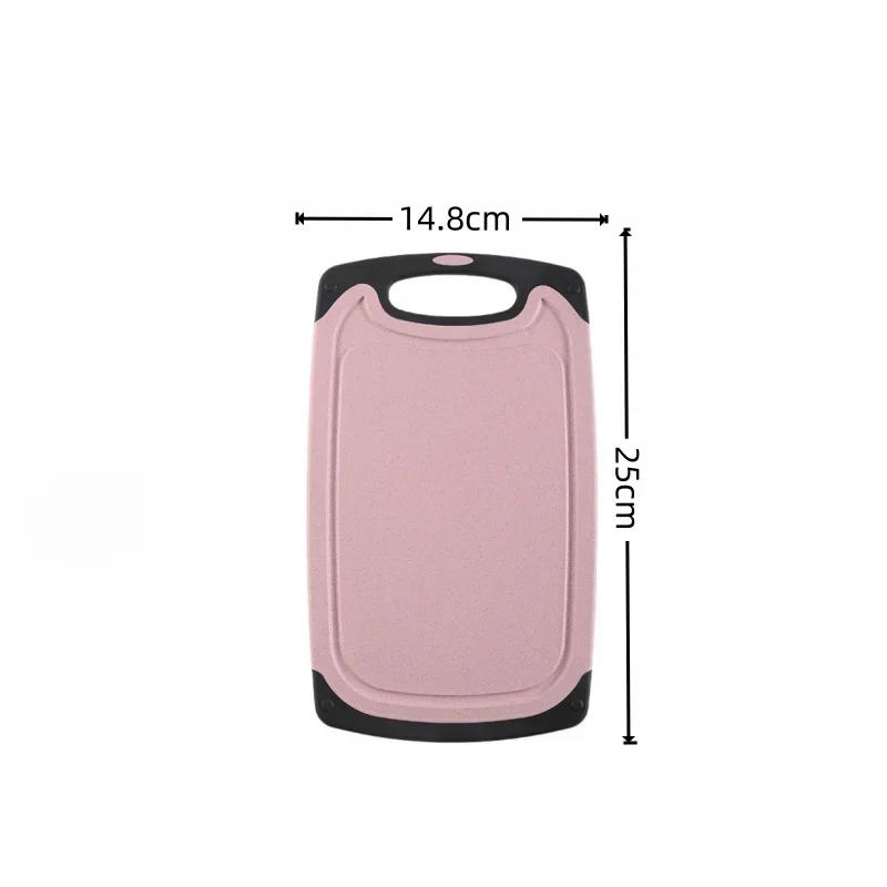Kitchen Tools FDA Wheat Straw Plastic Cutting Board Three-piece Cutting Board for Cutting Vegetables, Fruits and Meat