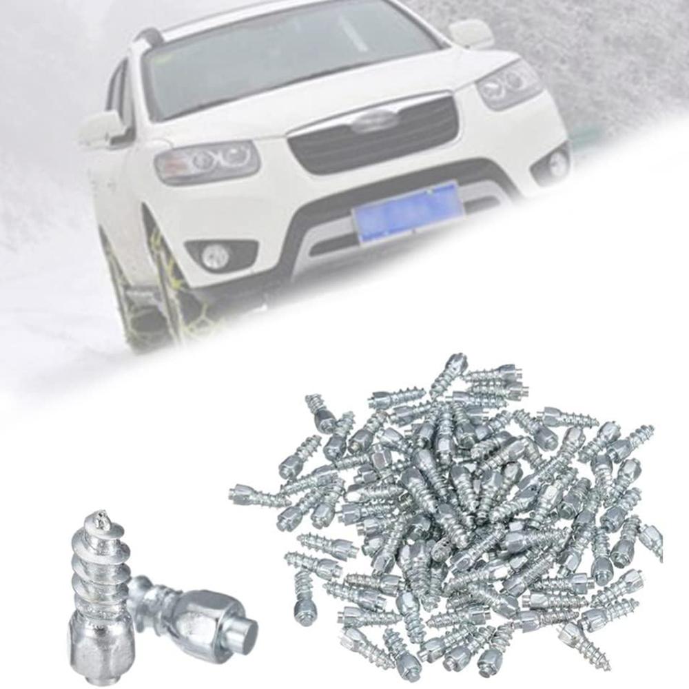 200Pcs 9 x 4mm Screw in Tire Studs Wheel Tyre Studs for Car Truck Motorcycle Bicycle Boot Tire Spikes