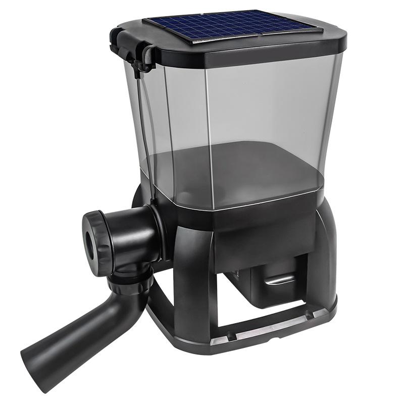 Jebao Solar-Powered Koi Pond Feeder - Large Capacity, Rainproof, Year-Round Use