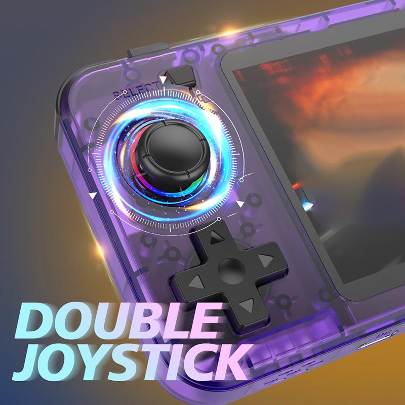 R36H Retro Handheld Game Console Linux System Kids Christmas Gift Portable Pocket Video Player 3.5 Inch IPS Screen 128GB Games