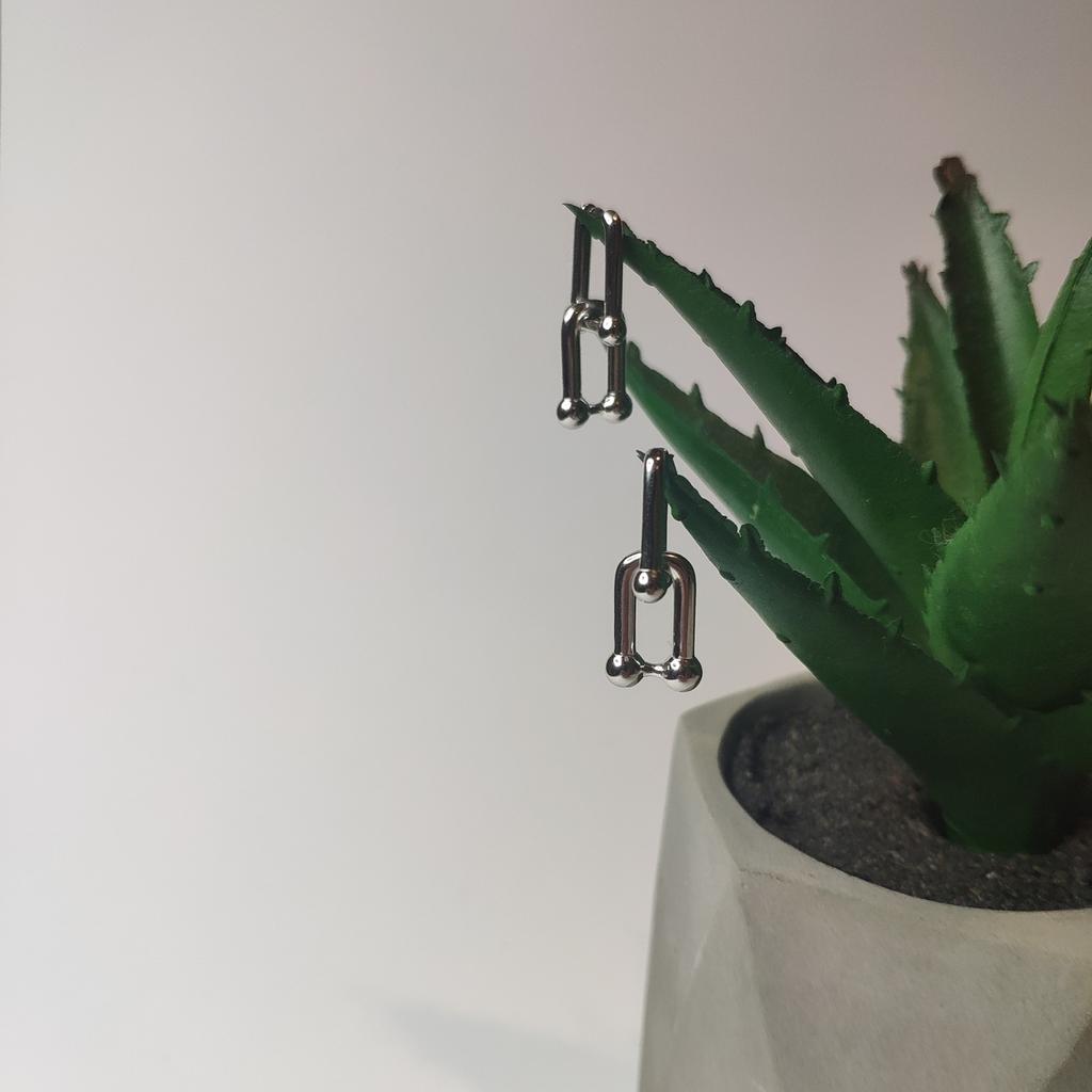 Серебряные серьги без камней (2130321)