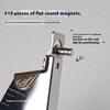 10Pcs Mini Nail Magnetic Flat Round Magnet For Cat Eye Uv Gel Polish Glitter Effect Tools Nail Clipper Locator Manicure Design