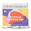 48 Colors Acrylic Markers Brush Tip Acrylic Paint Pens for Rock DIY Craft Art Supplies Painting, Glass, Stone, Wood, Ceramic, Fabric, &
