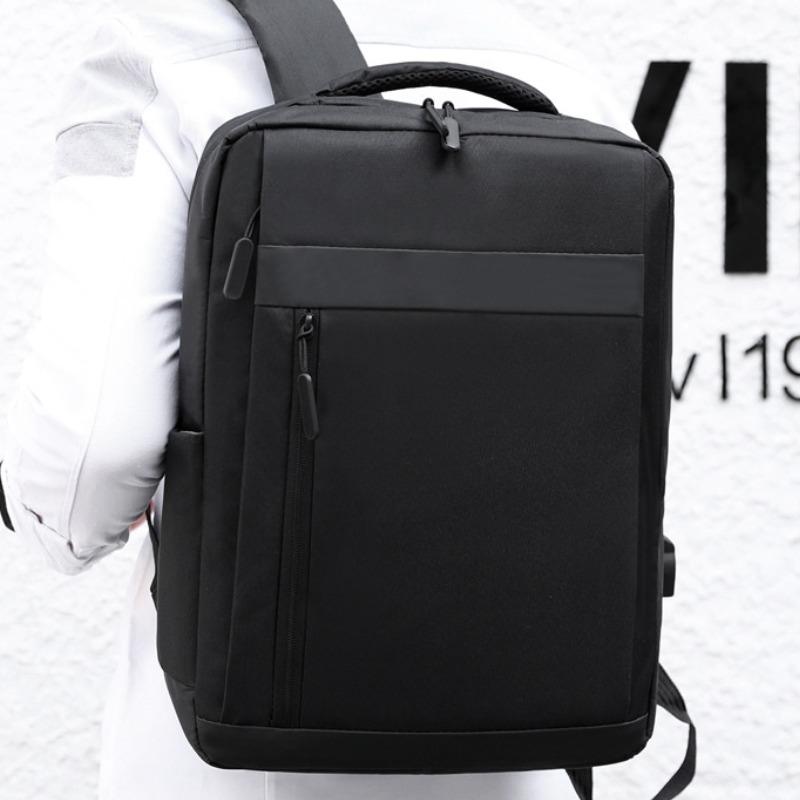 Business Laptop Backpack with USB Charging Port Large Capacity Waterproof Men's Travel Bag