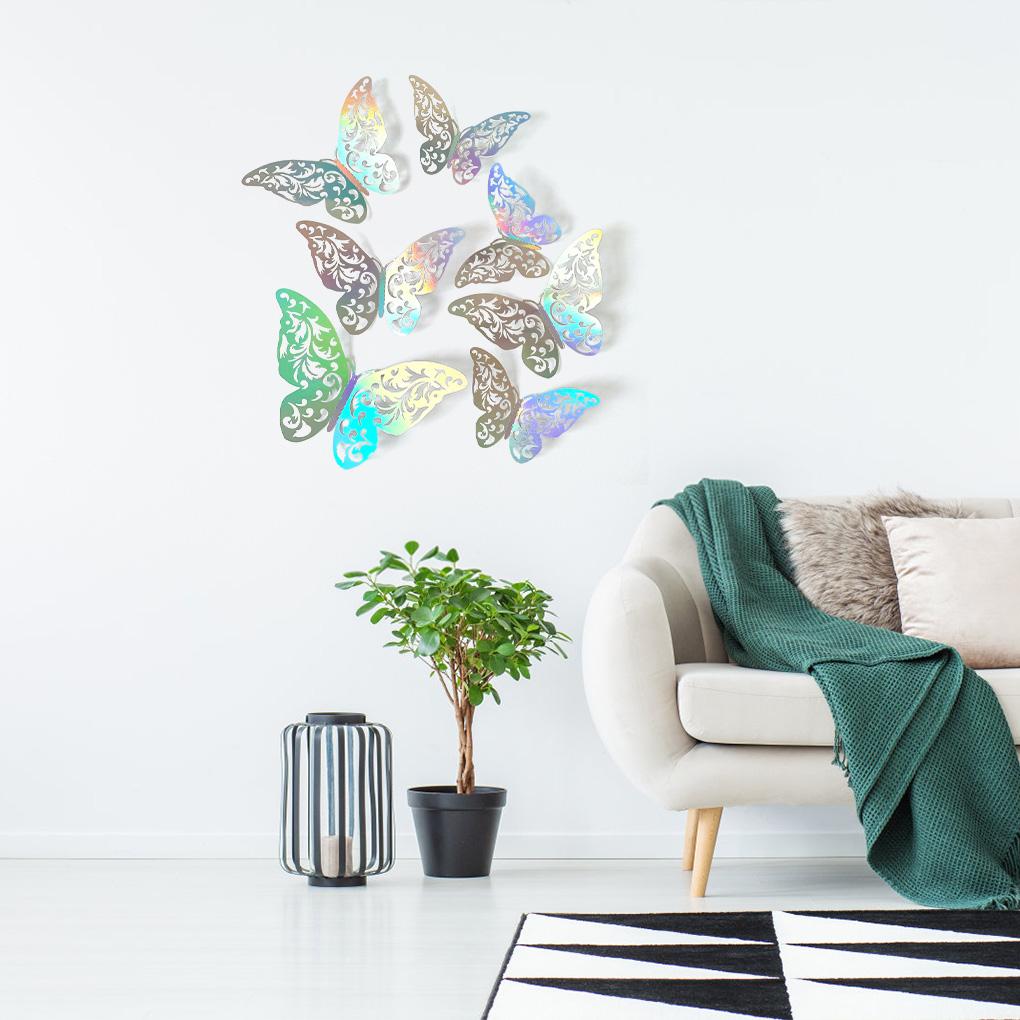 Pack of 12 Wall Stickers Decoration Self-adhesive Decals Insect Removable Art Home Bedroom Door Refrigerator Party Cling