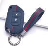 Silicone Key Fob Cover with Keychain for Jeep Wrangler JL Gladiator JT 2018-2025, for Your Key, Protective Accessory, Key Fob Protection