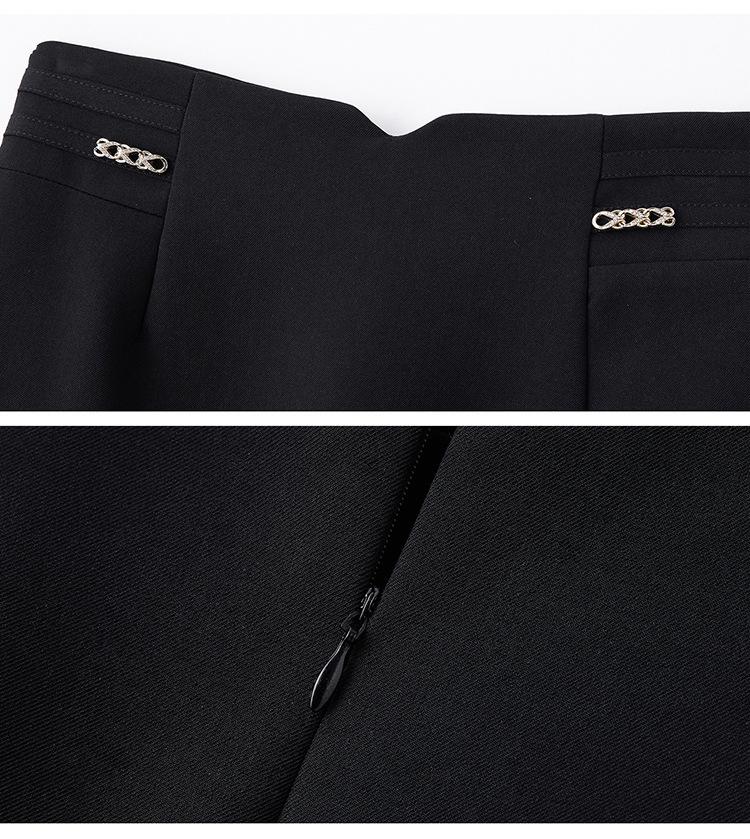 Spring 2025 Women's Fashionable Two-Piece Suit: Temperament Shirt & Midi Skirt (HR968-8)