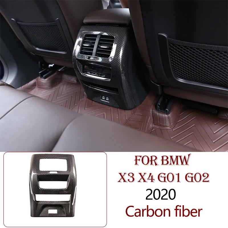 ABS Carbon Fiber For BMW X3 X4 G01 G02 2018-2025 Interior Kit Dashboard Console Gear Shift Panel Decoration Cover Trim Sticker
