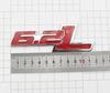 3D Metal 6.2L Logo Car Rear Boot Trunk Emblem Badge Sticker For Ford Raptor F150 Hummer H2 Chevrolet C7 Camaro Dodge Challenger